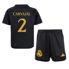 Real Madrid Daniel Carvajal #2 Koszulka Trzecich Dziecięca 2023-24 Krótki Rękaw (+ Krótkie spodenki)